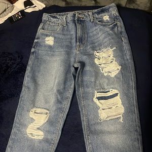 Spotted ripped jeans, can’t fit. Never worn